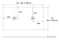 Receveur de douche double evacuation - ARCHITEK DOUBLE