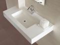 Plan vasque,  80 x 46 cm, suspendu ou  poser - LEEDS 50