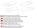 Plan vasque,  80 x 46 cm, suspendu ou  poser - LEEDS 50