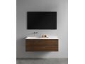 Plan vasque,  80 x 46 cm, suspendu ou  poser - LEEDS 50