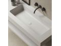 Plan vasque, bassin 85 cm, 140 x 46 cm, suspendu ou  poser - LEEDS XL 85