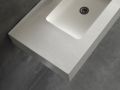 Plan vasque, bassin 85 cm, 140 x 46 cm, suspendu ou  poser - LEEDS XL 85