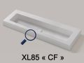 Plan vasque, bassin 85 cm, 140 x 46 cm, suspendu ou  poser - LEEDS XL 85