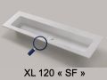 Plan vasque, bassin 120 cm, 150 x 46 cm, suspendu ou  poser - LEEDS XXL 120