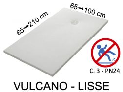 Receveur de douche, finition lisse Antidérapant classe 3 - PN24  - VULCANO LISO