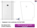 Douchebak, anti-slip gladde afwerking - VULCANO LISO
