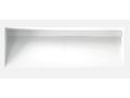 Plan vasque caniveau, double bassin L. 85 cm, 200 x 46 cm, rsine - LONDON XL 85
