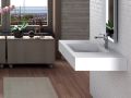 Custom-made suspended or built-in vasin top – NEW YORK 45
