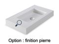 Plan vasque, 100 x 50 cm, suspendue ou  encastrer - NEW YORK 45