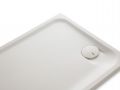 Receveur douche, bonde angle droit, rsine Solid Surface - FOGO