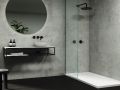 Receveur douche, bonde angle droit, rsine Solid Surface - FOGO