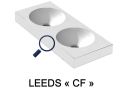 Plan vasque, double bassin rond, 100 x 40 cm, suspendu ou  poser - LEEDS DOUBLE  30
