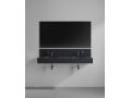 Plan vasque, bassin oval, 120 x 46 cm, suspendu ou  poser - LEEDS DOUBLE OVAL