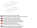 Plan vasque, bassin oval, 120 x 46 cm, suspendu ou  poser - LEEDS DOUBLE OVAL
