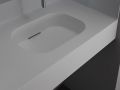 Plan double vasque Design, 140 x 46 cm - GLASGOW DOUBLE 60