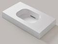 Plan double vasque Design, 140 x 46 cm - GLASGOW DOUBLE 60