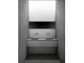 Plan double vasque Design, 140 x 46 cm - GLASGOW DOUBLE 60
