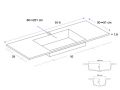 Plan vasque, rsine Solid-Surface - LEEDS SOLID 40 MINI