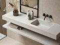 Plan vasque,  60 x 46 cm, suspendu ou  poser - ARCHITEC