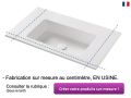 Plan vasque, rsine Solid-Surface - LEEDS SOLID 85