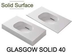 Plan vasque, résine Solid-Surface - GLASGOW SOLID 40