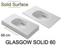 Plan vasque, rsine Solid-Surface - GLASGOW SOLID 60