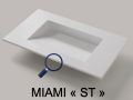 Gootbak, 100 x 50 cm, hangend of ingebouwd - MIAMI 45