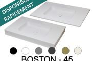 Plan vasque, 100 x 50 cm, suspendue ou à encastrer - BOSTON 45