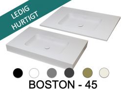 HÃ¥ndvaskbord, 100 x 50 cm, nedhÃ¦ngt eller indbygget - BOSTON 45