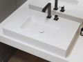 Plan vasque, 100 x 50 cm, suspendue ou  encastrer - BOSTON 45