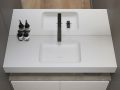 Plan vasque, 100 x 50 cm, suspendue ou  encastrer - BOSTON 45