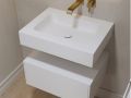 Plan vasque, 100 x 50 cm, suspendue ou  encastrer - BOSTON 45