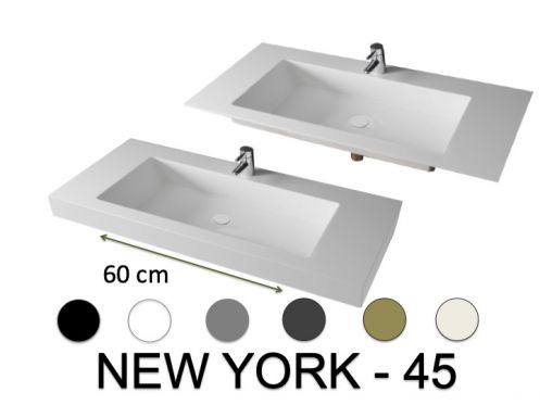 Blat pod umywalkÄ™ 100x50 cm podwieszany lub do zabudowy - NEW YORK 60