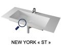 Plan vasque, 100 x 50 cm, suspendue ou  encastrer - NEW YORK 60