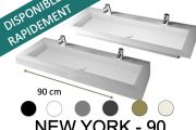 Wastafelblad, 100 x 50 cm, hangend of ingebouwd - NEW YORK 90