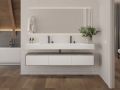 Plan vasque, 100 x 50 cm, suspendue ou  encastrer - NEW YORK 90