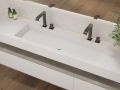 Plan vasque, 100 x 50 cm, suspendue ou  encastrer - NEW YORK 90