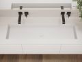 Plan vasque, 100 x 50 cm, suspendue ou  encastrer - NEW YORK 90