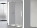 Drzwi prysznicowe przesuwne, ze stałą szybą - NANTES 310 CH