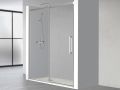 Sliding shower door, 103 to 106 cm, with fixed glass - NANTES 310 CH