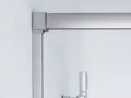Porte de douche coulissante, 103  106 cm, avec un verre fixe - NANTES 310 CH