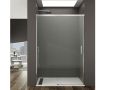 Sliding shower door, 103 to 106 cm, with fixed glass - NANTES 310 CH