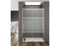 Porte douche coulissante, 200 cm, avec un verre semi opaque - NANTES 310 BOLD PLUS