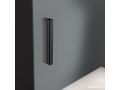 Paroi de douche, noire, 150 cm, semi opaque coulissante double - TOULOUSE NOIR BLOD PLUS