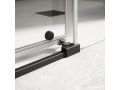 Porte de douche coulissante, avec retour fixe 80 cm - TOURS NOIR