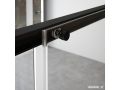 Porte de douche coulissante, avec retour fixe 80 cm - TOURS NOIR