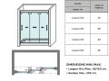 Doucheschuifdeuren, drie openingen - LUCERNE