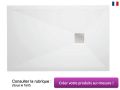 Receveur de douche, extra plat, finition lisse - VERONA SOFT 140