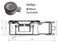 MOMBACHO 80x80- Receveur douche, avec bordures anti dbordements