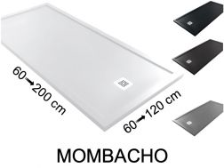 MOMBACHO 80x80 - Douchebak, met anti-overloopranden